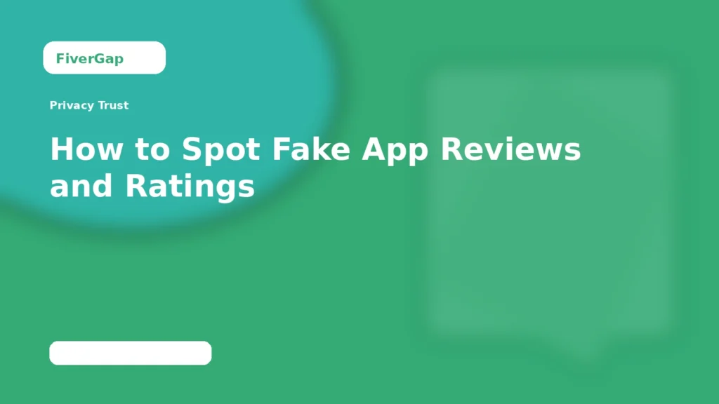 FiverGap How to Spot Fake App Reviews and Ratings